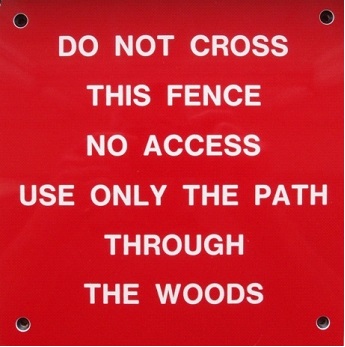 Fence Sign